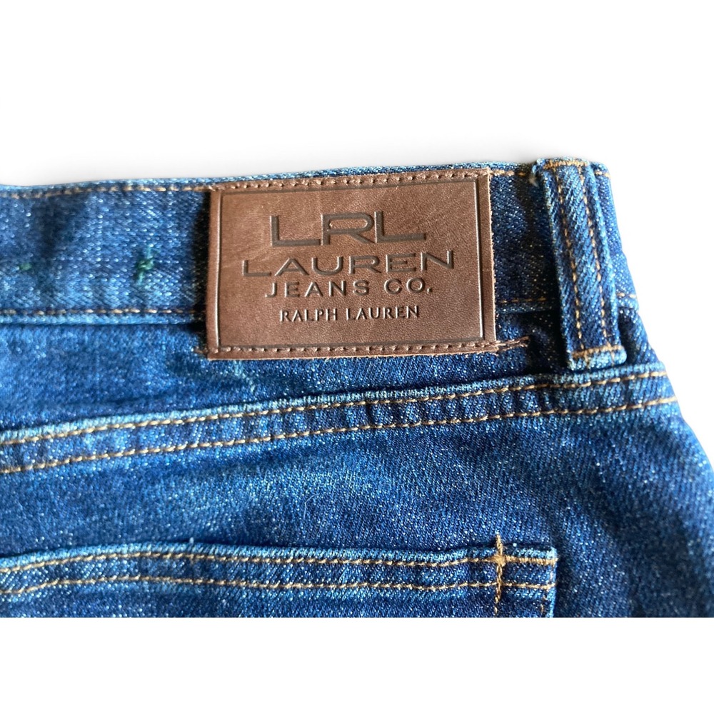 Lauren Ralph Lauren Petite Classic Midcalf Jeans‎ Dark Wash Denim Capris 6P